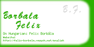 borbala felix business card