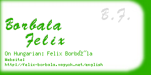 borbala felix business card